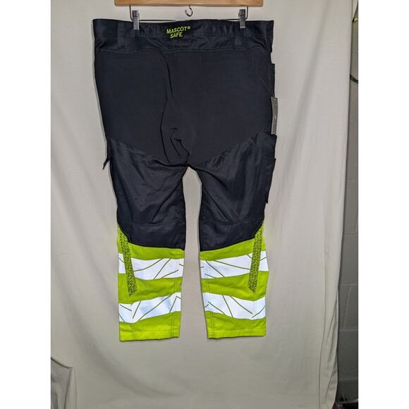 MASCOT 19679 Mens Accelerate Safe Trousers 42.5 With Kneepad Pockets Navy Hi Vis - Picture 4 of 7